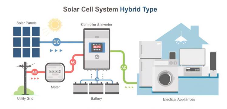 سیستمهای خورشیدی ترکیبی (Hybrid) چیستند؟ | بررسی تخصصی سولاتک